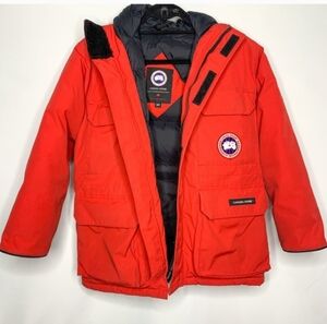 Red Hooded Winter Coat